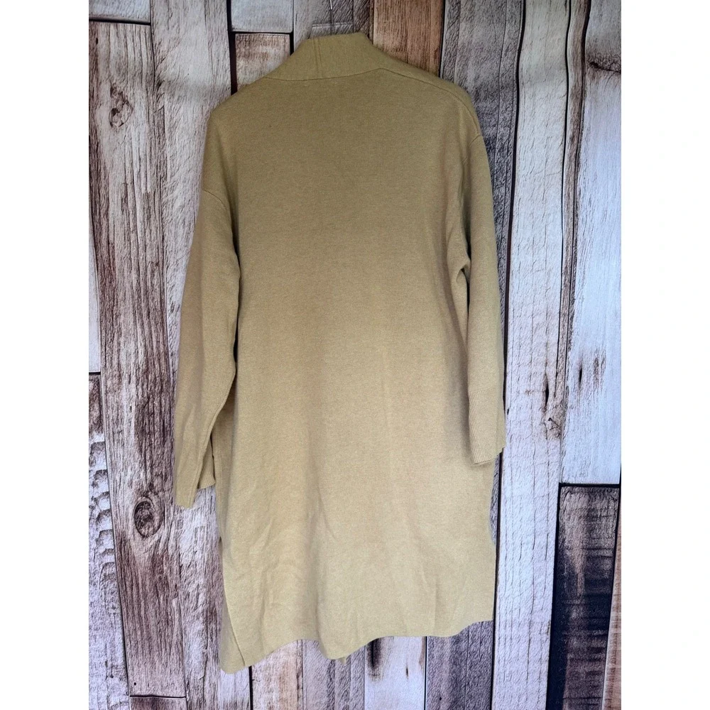 J.Crew Cardigan Sweater Blazer Heather Khaki Wool Blend Classic Preppy Large NWT